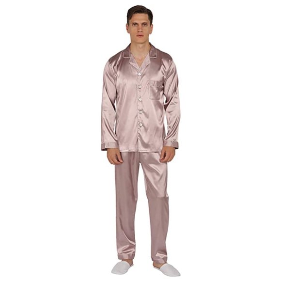 NEW Mens Silky Satin Sleepware
